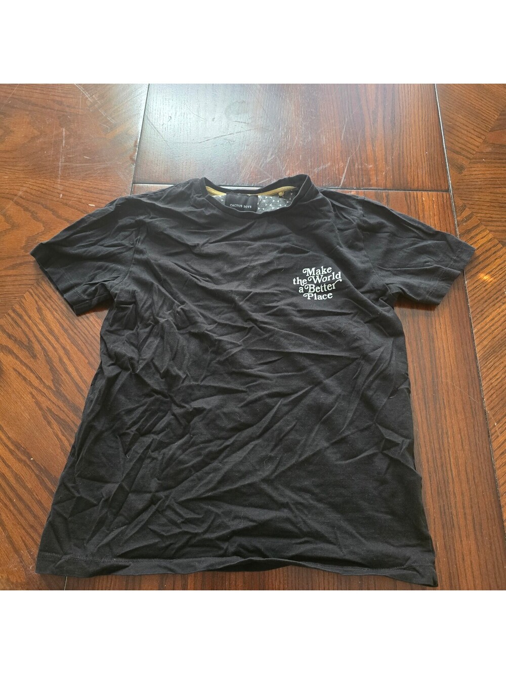 Cat & Jack Boys Black Graphic T-Shirt L